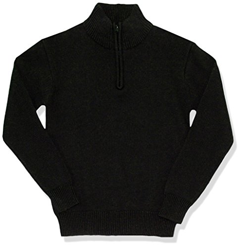 Eddie Bauer Big Boys' Sweater (More Styles Available), Classic Black, 8