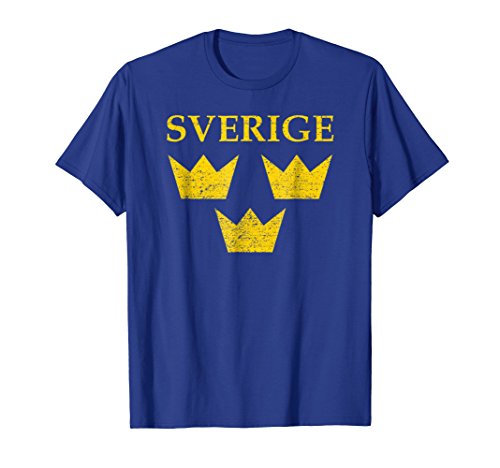 Sverige Sweden Tshirt Three Crowns Tre Kronor T-shirt Shirt T-ShirtOEKO-TEX STANDARD 100