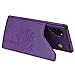 DAMONDY for Note 10 Plus Case,Emboss Tree Cat Slim Protective Case with Credit Card Slot Holder Flip Folio Soft PU Leather Magnetic Closure Cover Case for Samsung Galaxy Note 10 Plus-Purple