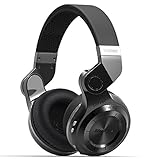 Bluedio T2 Plus Turbine Wireless Bluetooth Headphones with Mic/Micro SD Card Slot/FM Radio (Black)
