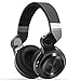 Bluedio T2 Bluetooth Wireless Stereo Swiveling Headphones with Mic, 57mm Drivers,Black