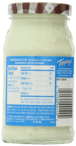 Smucker's Marshmallow Topping, 12.2500-Ounce (Pack of 6)