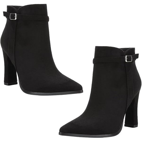 Botas Al Tobillo Para Mujer, Con Corte Elegante, Tacón Bajo, Sin Cordones, Tacón Grueso Apilado, Corte En V Lateral, Botas Occidentales Perforadas, Caqui