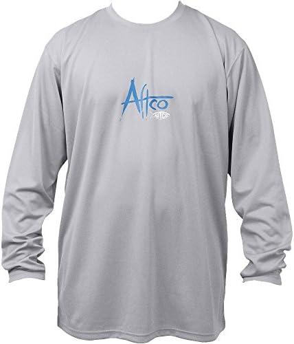 AFTCO Angler Performance Long Sleeve Shirt - Silver - 2XL