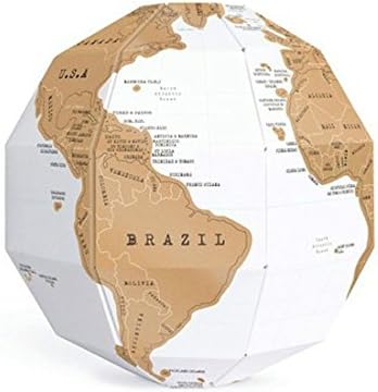 DIY World Map Assemble Scratch Globe -for Home,office.As A Gift or A Puzzle Game for children