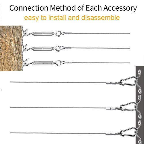 TooTaci Wire Trellis kit/Turnbuckle Wire Tensioner Strainer kit for