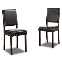 Baxton Studio Set of 4 IDAC-013-SC-DB (4PCS/CTN) Walter Modern Dining Chair, Dark Brown, Set of 4