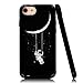 LARTEEN Astronaut Riding a Swing Tethered to The Moon Soft Flexible Jellybean Gel TPU Case for iPhone SE 3rd / SE 2nd / iPhone 8 / iPhone 7 / iPhone 6S / iPhone 6