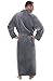 Del Rossa Mens Fleece Robe, Long Bathrobe