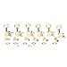 Musiclily Pro 6 inline Guitar Locking Tuners String Tuning Pegs Keys Machines Heads Set for Stratocaster Telecaster Style Electric Guitar, Gold