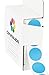 ChromaLabel Light Blue 0.75 inch Round Label Dots - 1000 Stickers with Dispenser Box