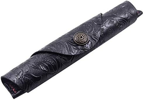 iKulilky Retro Pencil Case,Leather Case Holder,Handmade Soft Pen Protection,Fountain Pen Case,Fountain Pen Bag Leather Pencil Case -