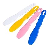 Enshey 4pcs Assorted Dental Lab Plastic Mixing Spatula for Impression Material Alginate