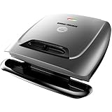 George Foreman GR2121P 8-Serving Classic Plate Grill with Variable Temperature, Platinum