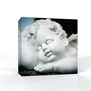 Canvas Wall Art Lovely Angel Pictures Home Wall Decorations for Bedroom Living Room Paintings Canvas Prints Framed - 12x12 inches