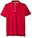 French Toast boys Short Sleeve Pique (Standard & Husky) Polo Shirt, Red, 3T US