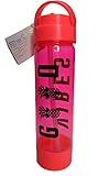 Victoria's Secret PINK Campus Water Bottle (Neon Hot Pink) with Pineapples