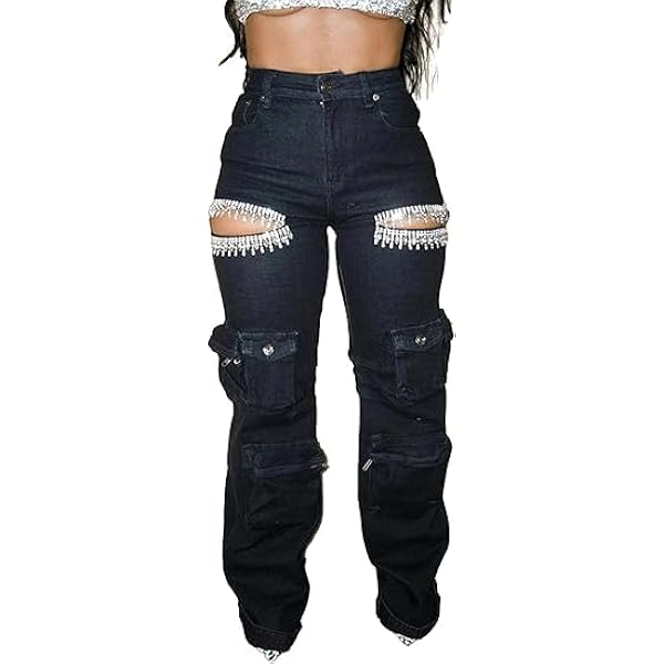 パンツ COOLA bijoux ripped jeans 06602-