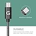 Micro USB Cable, USB 2.0 Sync Data Cell Phone Charging Cable, Nylon Braided Charging Cord for Galaxy, Nexus, Lumia, Xperia, MP3, HTC, LG,Tablets, Android Smartphones( Black )