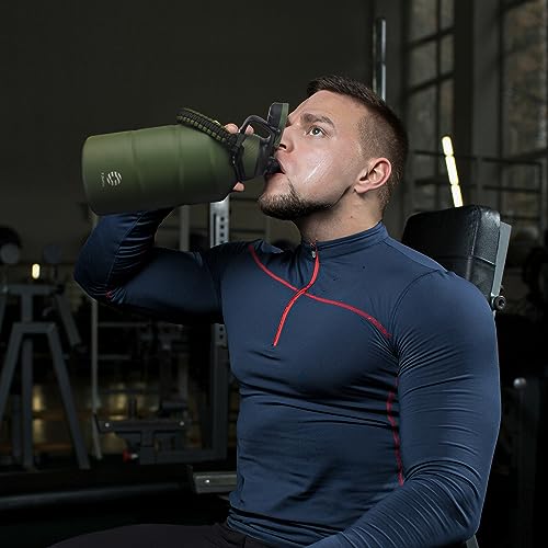 Fjbottle Gym Thermal Water Bottle 1900 ml – Leakless – Sports Bottle with Magnetic Cap, BPA-Free Stainless Steel Water Bottles for Sports, Camping, Yoga