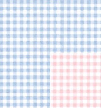 Baby Gingham Reversible Gift Wrapping Roll 24 X 16' - All Occasion Gift Wrap Paper by Premium Gift Wrap