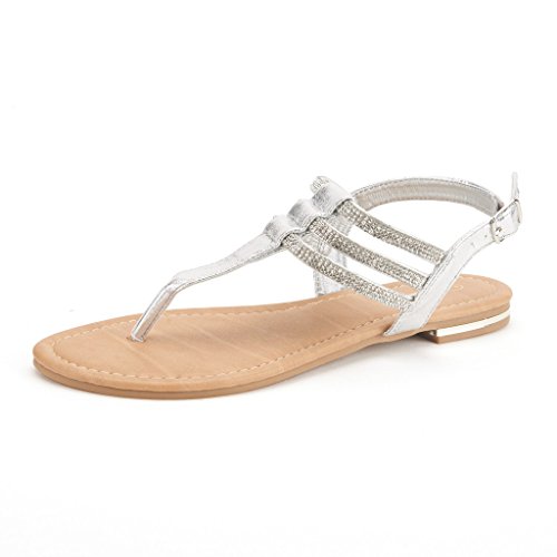 silver flat sandals size 11