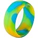 Jude Jewelers 5 Pack Size 4-15 Rubber Silicone Rings Flexible Outdoor Wedding Engagement