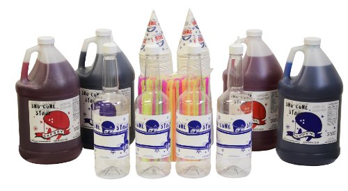 Snow Cone & Shave Ice Syrup Complete Kit-Choose Your Flavors - Thumbnail 5