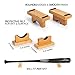 CYPRESS SUNRISE Baseball Bat Display Case Desk Table Mantel Mount Horizontal Rack Brackets Hanger Holder I Bamboo Finish I Protective Felt I Hidden Hardware Included I Easy Installation