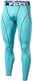 TM-P16-SBNZ_X-Large Tesla Men's Compression Pants Baselayer Cool Dry Sports Tights Leggings P16