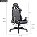 GTRACING Ergonomic Gaming Chair,Racing Office Computer Chair,Home Office Chair,High Back Gaming Desk Chair with 4D Adjustable Arms,Heavy Duty Metal Base,Swivels Reclines black and white