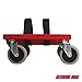 Extreme Max 5800.0228 V-Slides Snowmobile Dolly System - Steel, Red
