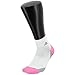 adidas Women's Superlite Speed Mesh Quarter Sock (2-Pair), White/Mono Pink - Pink Glow Marl/Light Onix/Mono Pin, Medium, (Shoe Size 5-10)