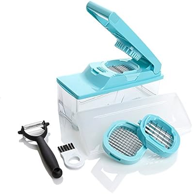Kitchen Master Multipurpose Slicer Dicer With Peeler Tool Blue