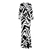 SUNNOW Womens Sexy Ladies Deep V Neck Party Dress Maxi Long Evening Dress (Asian XL=US(10), Black)