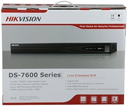 Hikvision DS-7616NI-E2/8P 16CH Embedded Plug Play Network Video Recorder 8 Ports POE H.264 ONVIF 2 SATA Interface Support 6TB HDD(NO Included)