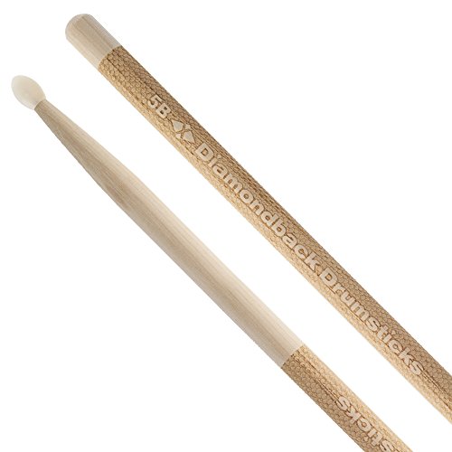 Diamondback DB1005BN Laser Engraved Drumsticks Nylon Tip (5BN), 1 Pair