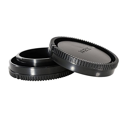CamDesign Body Cap & Camera Rear Len Cover Set Compatible with Sony E-Mount NEX Cameras A7V, A7II,III A7R III A9 A7 A7R A7S A6500 A6300 A6000 A55 A65 A77 A99 A900 A700 A580 A560 NEX-7 NEX-6 NEX-5T