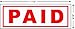 Imprint 360 AS-IMP1027 - Paid, Heavy Duty Commerical Quality Self-Inking Rubber Stamp, Red Ink, 9/16