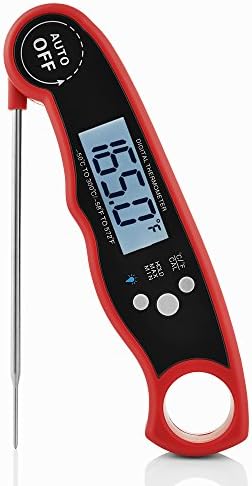 Best Digital Waterproof Instant read meat Thermometer with probe for grilling - oven – smoker - BBQ – cooking food safely - Backlight and auto shut off feature – magnetic with stainless steel probe