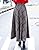 Tanming Women's Elastic Waist Checked Plaid Flared Swing Woolen A Line Long Skirts