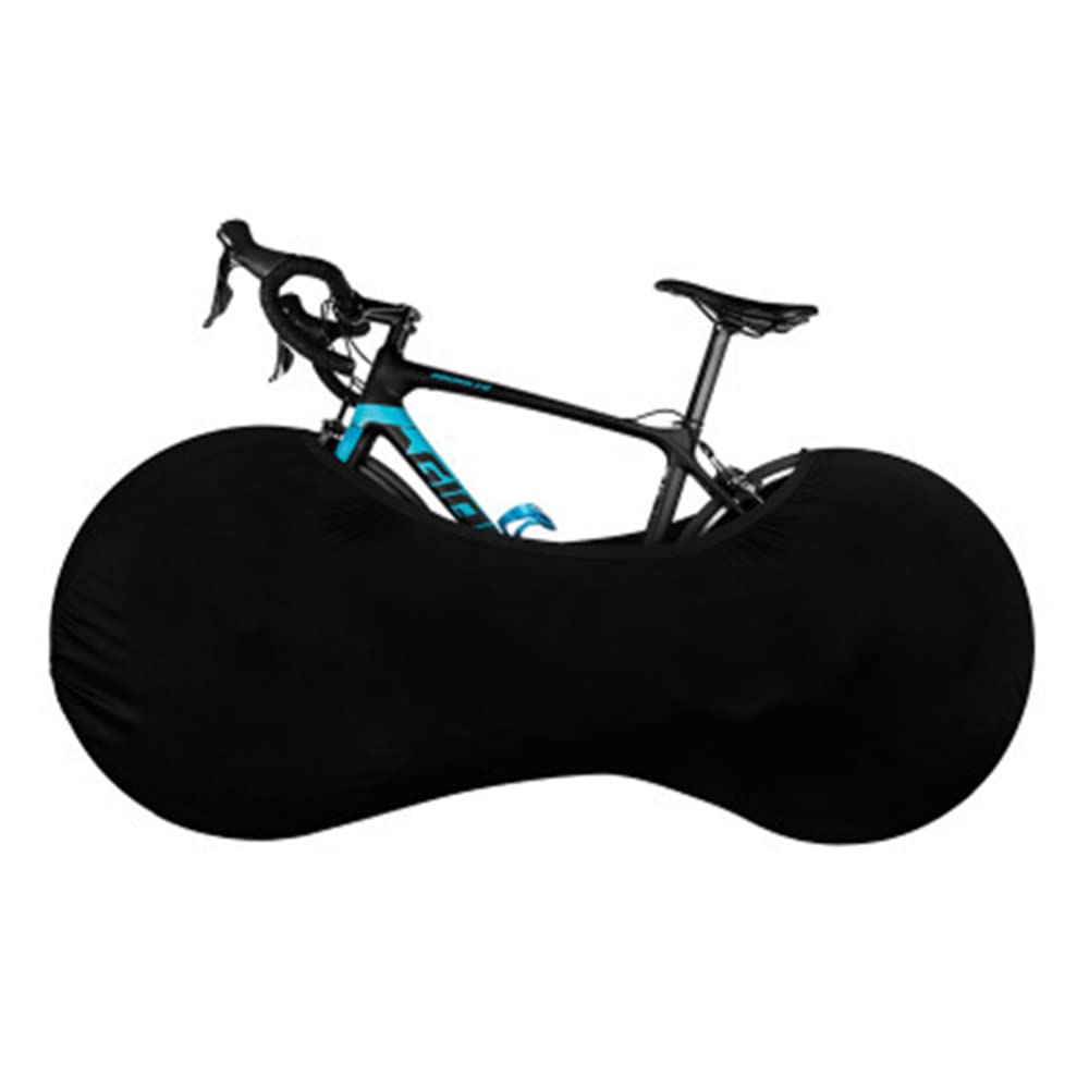 LKJYBG Bike Wheel Cover, Dustproof Bicycle Storage Bag, Washable Stretchy Cover for All Bicycles Black