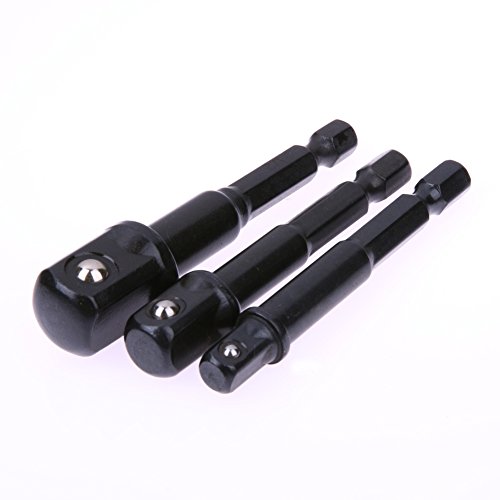 3Pcs Hex Power Drill Driver Socket Wrench Adapter
