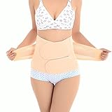 HOVEOX Women Postpartum Girdle Recovery Support Abdomen Postpartum Wrap Band Black