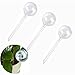 Giveme5 Pack of 3 Aqua Globes Small Plant Flower Automatic Self Watering PVC Bulbs Ball Garden Waterer Device Set (Transparent)