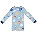 Papallou Boys Girls Abstract print kids pajama set, Size 6