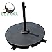 COBANA 4-Piece Cantilever Offset Patio Umbrella Base, Easy Filling Umbrella Weight Stand, Sand Filled Only, 120lbs Bronze