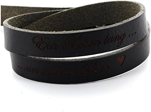 Leather Wrap Bracelet With Buckle Fastening [German Language]