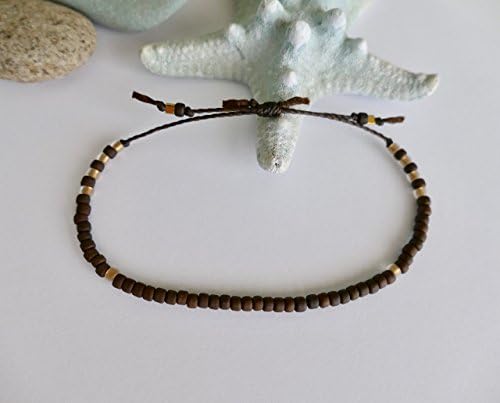 Matte Brown Adjustable Friendship Bracelet