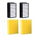 Aunifun 2-Pack - Bissell 1008 Compatible Pre-Motor Foam Filter and Post-Motor Filter for Bissell 9595A CleanView Bagless Vacuum
